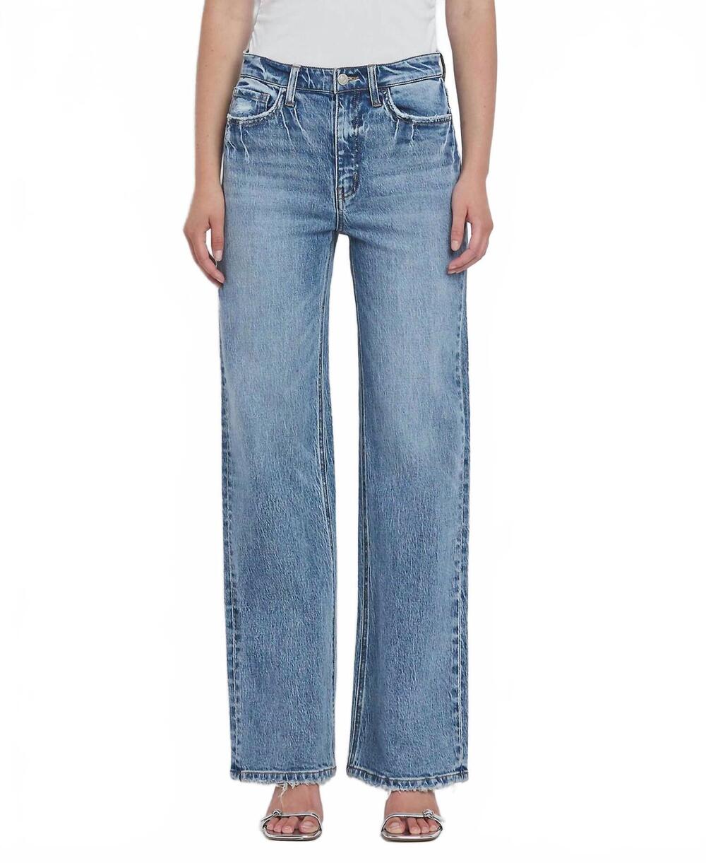 NEW VERVET BY FLYING MONKEY 90's super high rise wide jeans in leaping water